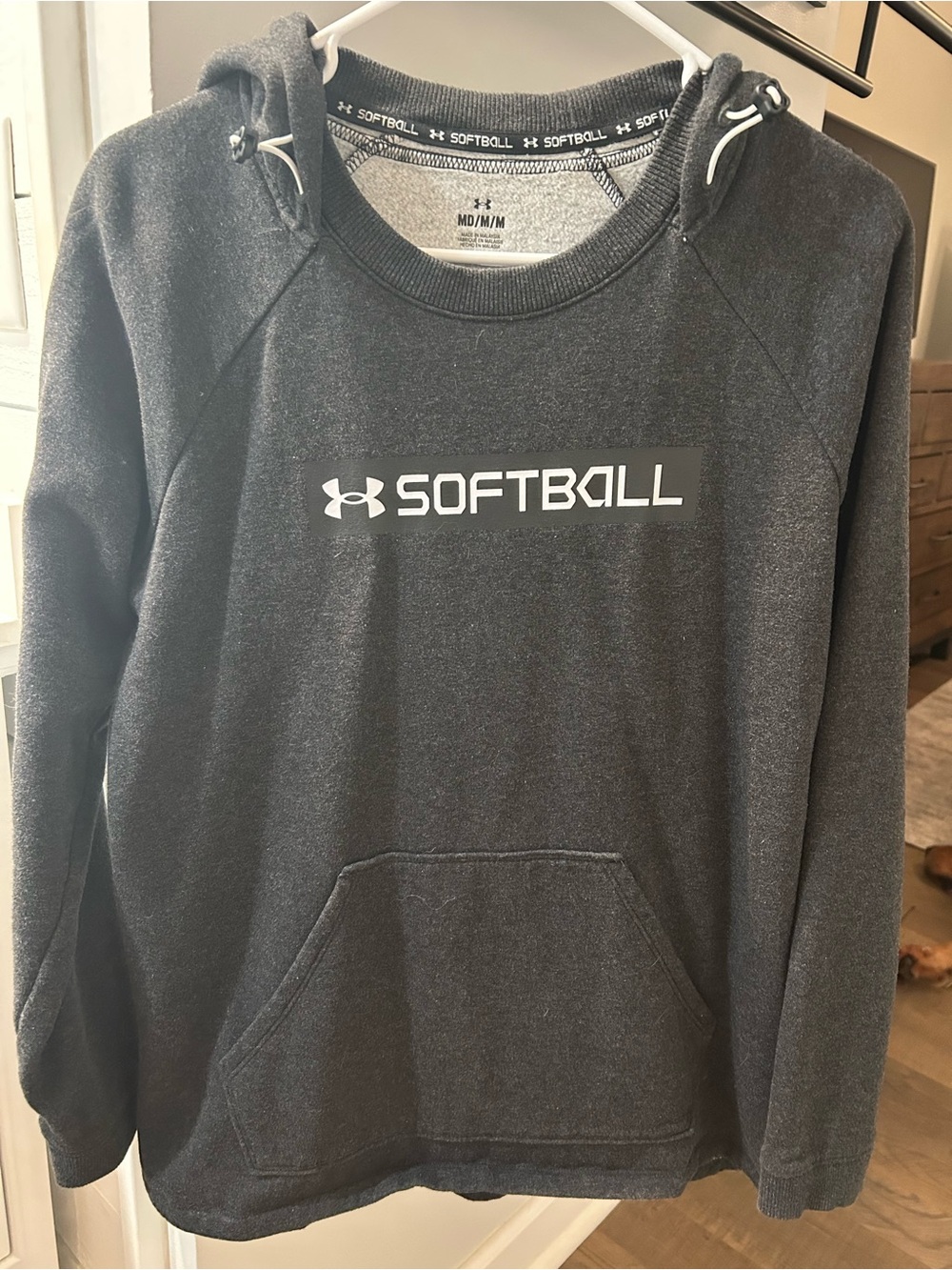 Under Armour Black Softball Logo Hooded Sweatshirt